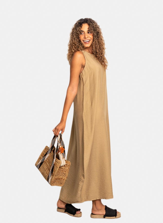 Azul Long Linen Dress - Image 2